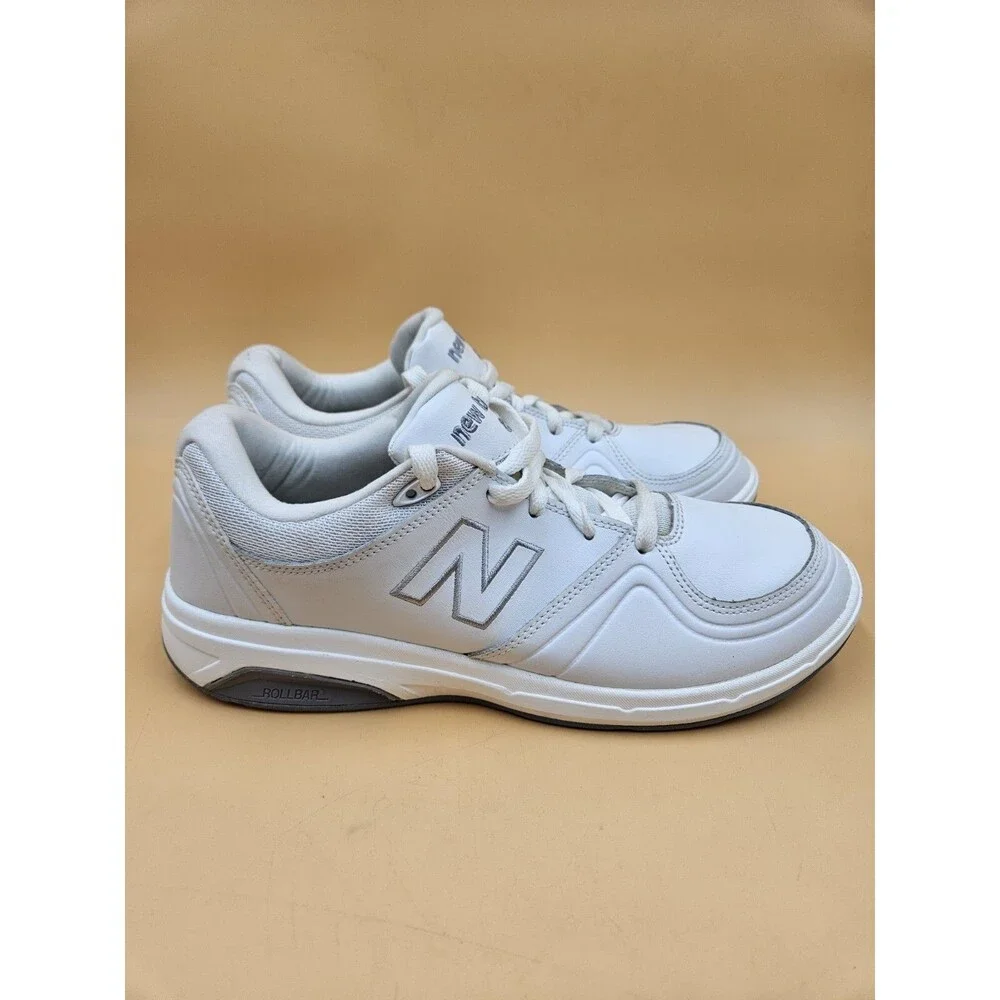 New Balance 813 Womens Size 11 White Leather Rollbar Walking Shoes WW813WT EUC